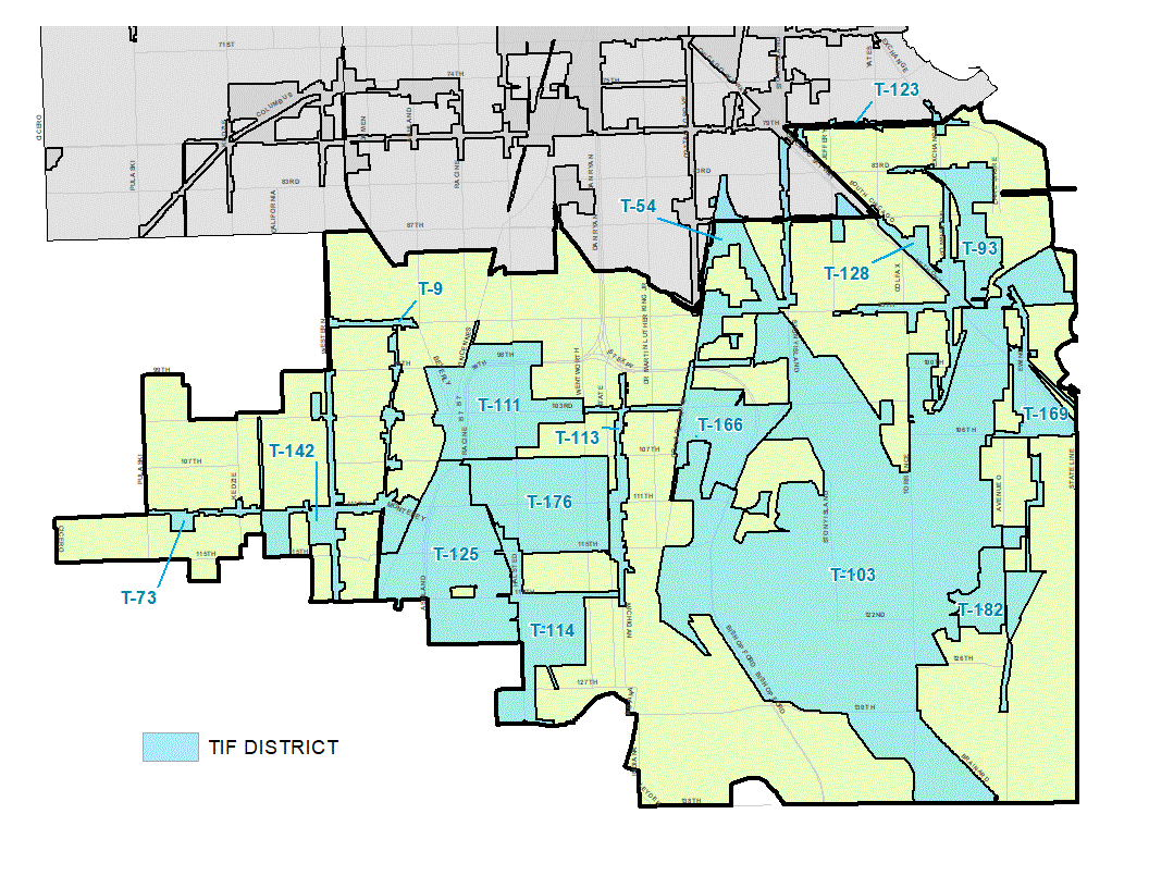 Far South Side TIF District Map